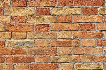 Fototapeta premium Old brick wall. Grunge background. Bric.