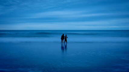 Children at the beach