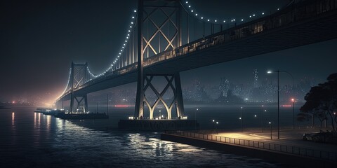 bridge over the river, ia generativa