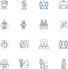 Fototapeta premium Misters line icons collection. Sprays, Foggers, Humidifiers, Atomizers, Aerosols, Vapors, Moisturizers vector and linear illustration. Steamers,Refreshers,Aromatherapy outline signs set