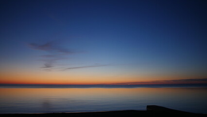 Fototapeta na wymiar Sunrise Over Lake
