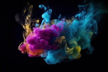 Abstract smoke background, generative AI