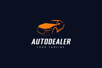 auto dealer logo vector icon illustration