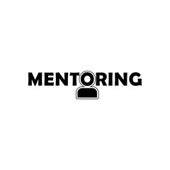 Mentoring icon isolated on transparent background