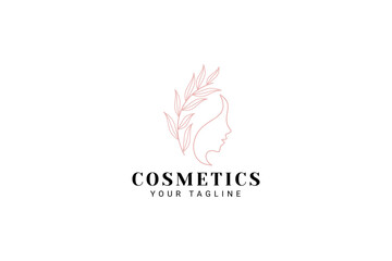 cosmetics logo vector icon illustration