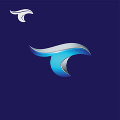 Obraz na płótnie Canvas t letter branding logo design symbol