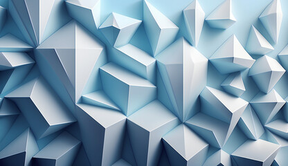 Abstract background, Pastel colors, blue, Soft tones, 3D rendering, Generative AI