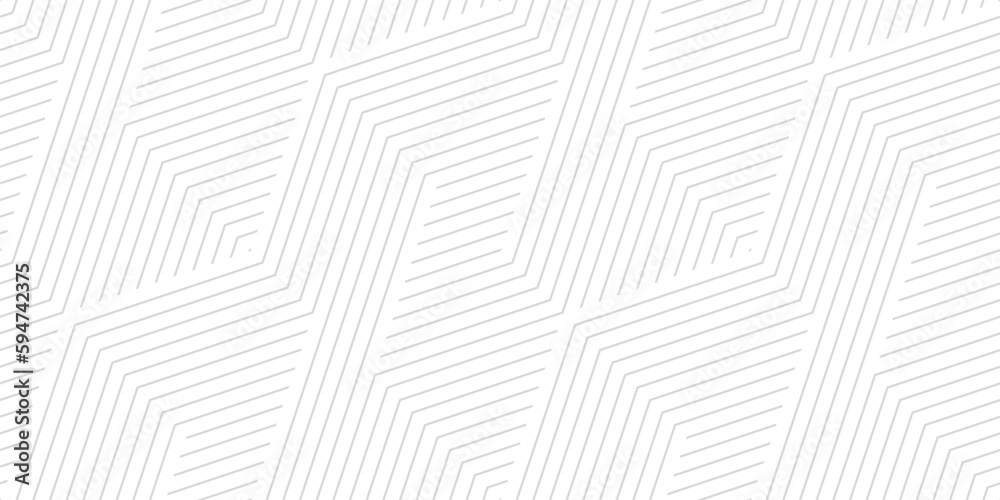 Wall mural geometric lines seamless pattern. subtle vector texture with thin diagonal stripes, lines, chevron, 