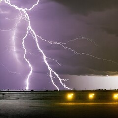 Lightning in the Night by Generative AI