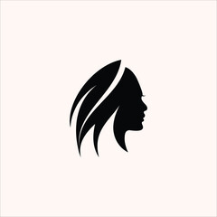 Beauty hair fashion vector concept