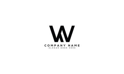 Obraz premium WF or wf letter mark abstract vector logo design template. WF icon design