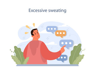 Nicotine withdrawal symptom. Excessive sweating as a common effect