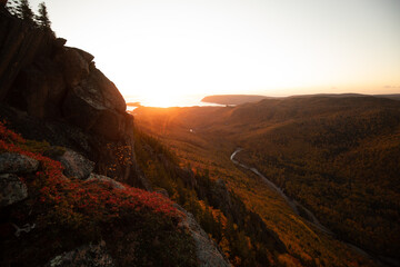 sunrise in the mountains