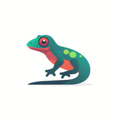 Gecko Lizard | 2D Flat Vector Logo Icon