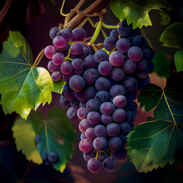 Uvas en la parra
