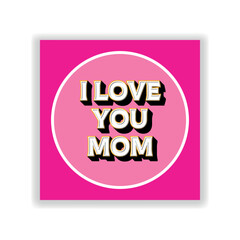 Editable 3d Text Effect Happy Mother's Day Vector illustration design