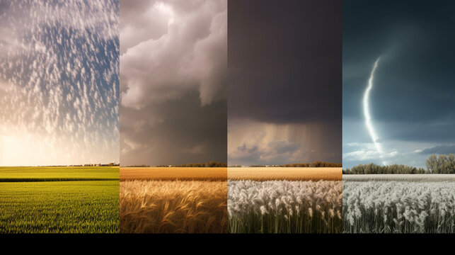 Weather effects composition Generated AI