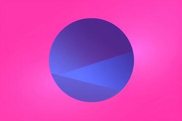 Pink Background with Purple Sphere