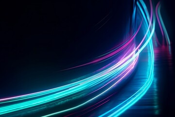 A Glowing Neon Lights Background