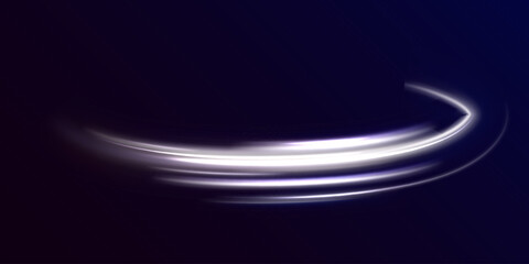 Abstract neon motion glowing wavy lines. Fire path trace line and incandescence curve twist. Neon light effect magic light, glowing, illuminated vector, stars shape, set. 