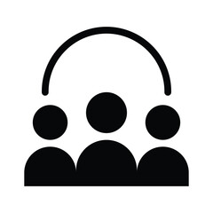 connection solid icon illustration vector graphic