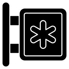 Obraz premium An icon design of medical board