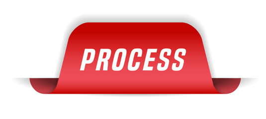 Colorful vector flat design banner process. This sign is well adapted for web design.