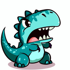 little angry dinosaur