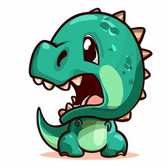 little angry dinosaur