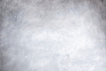 Top view of white light on gray distressed isolated background with free space