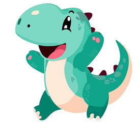 little happy dinosaur