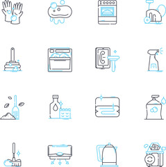 Lawn care linear icons set. Mowing, Irrigation, Fertilization, Edging, Weed control, Aeration, Seeding line vector and concept signs. Pruning,Mulching,Sodding outline illustrations
