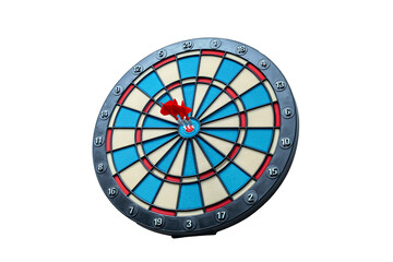 Obraz premium Round dartboard symbol of achievement of success, the concept of focus on the goal