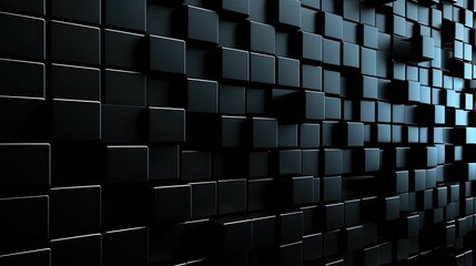 dark blue wall background created with generative AI technology