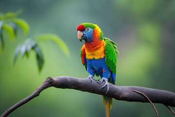 Obraz premium blue and yellow macaw created with generative AI technology