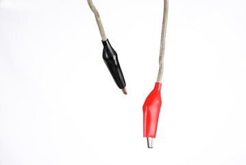 power test leads, positive and negative wires red and black connectors