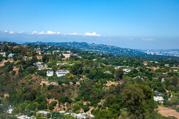 Fototapeta na wymiar West Los Angeles viewed from a hill