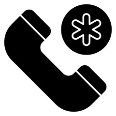 Perfect design icon of medical call 