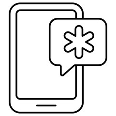Trendy vector design of mobile medical app