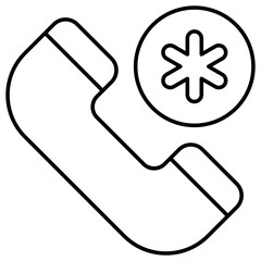 Perfect design icon of medical call 