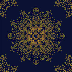 Luxury gold mandala background eps file and image