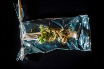 Marijuana packaged in bags for medical uses