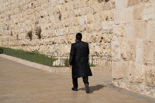 An Orthodox Jewish Man in Old Jerusalem