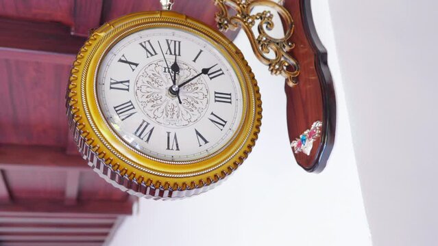 Epic side wall clock slow motion