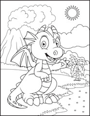 Dragon Coloring Pages For Kids
