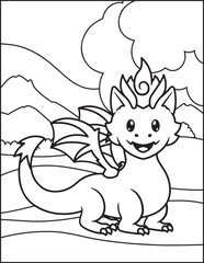 Dragon Coloring Pages For Kids