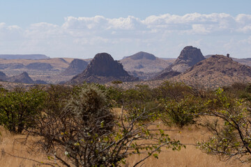 scenic view of the erongo mountains in Namibia