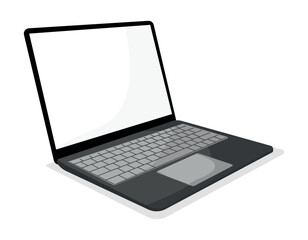 Fototapeta premium laptop isolated on white background