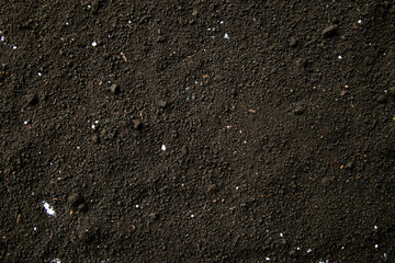 top view of dark soil death grim reaper funeral
