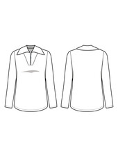 fashion technical drawing / flat sketch /CAD / ADOBE Illustrator vector digital download